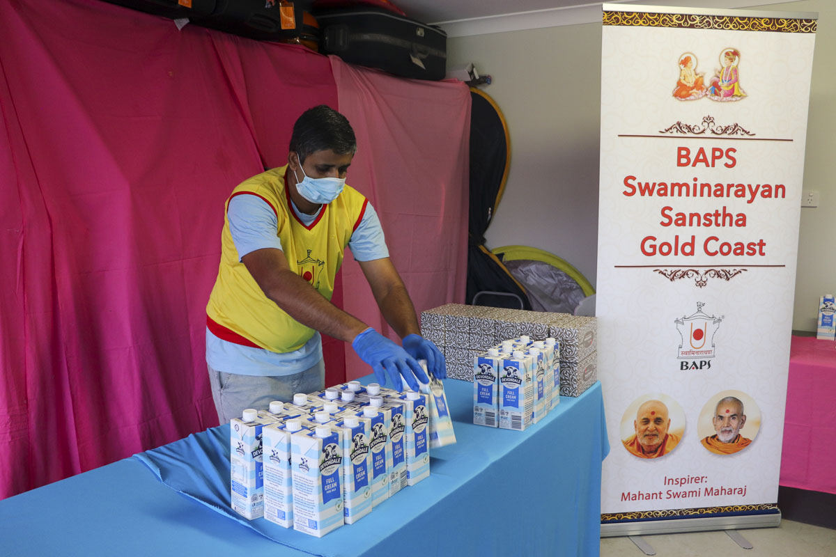 BAPS Provides Assistance During Coronavirus Pandemic, Gold Coast