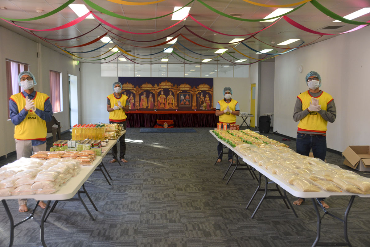 BAPS Provides Assistance During Coronavirus Pandemic, Hobart