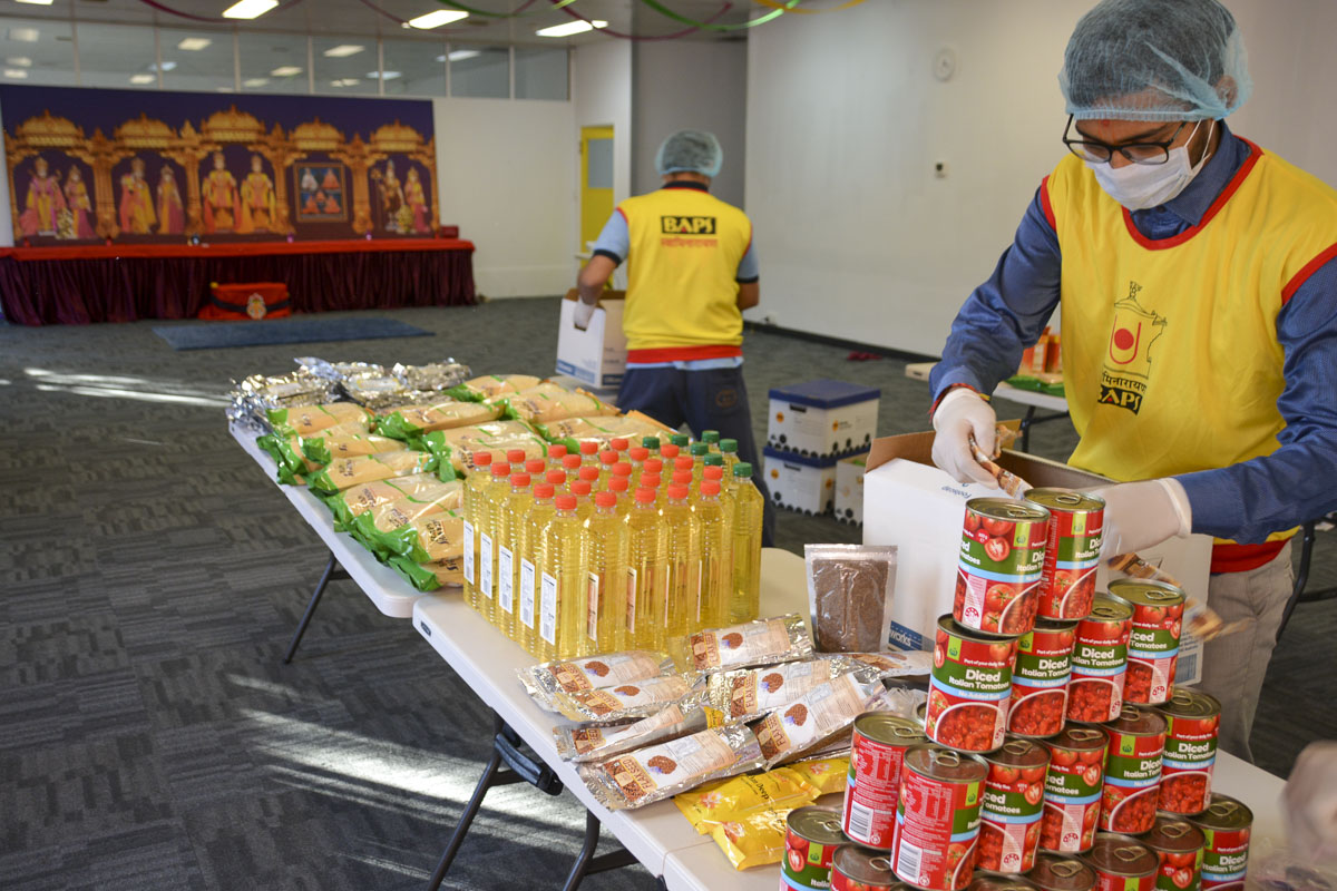 BAPS Provides Assistance During Coronavirus Pandemic, Hobart