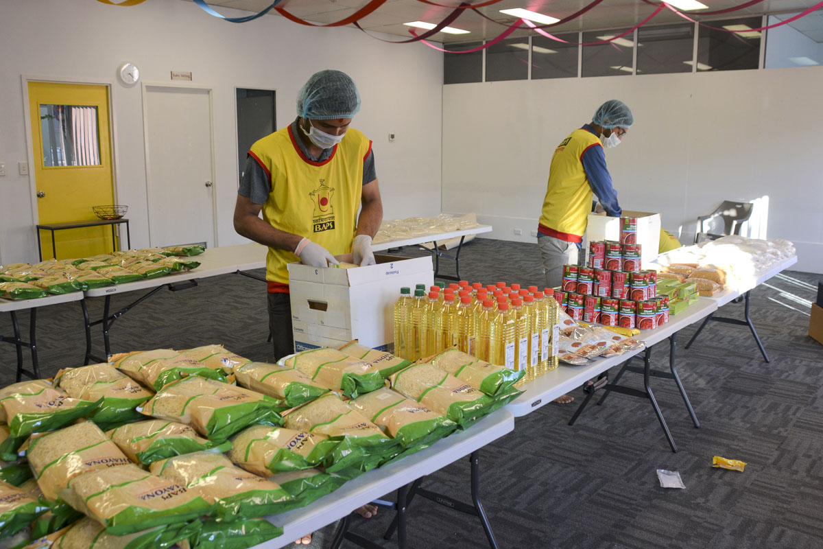 BAPS Provides Assistance During Coronavirus Pandemic, Hobart