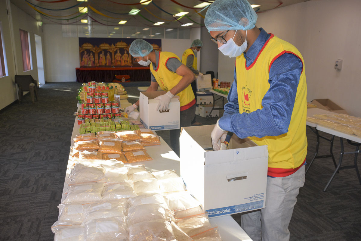 BAPS Provides Assistance During Coronavirus Pandemic, Hobart