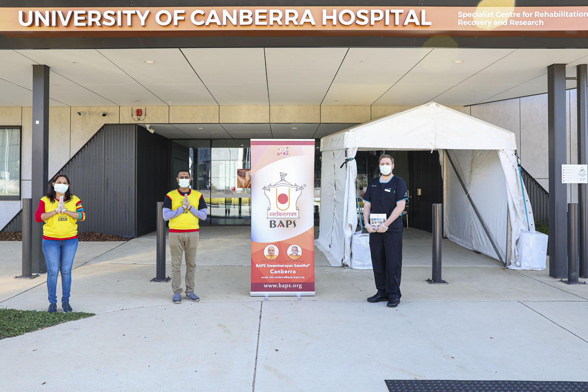 BAPS Provides Assistance During Coronavirus Pandemic, Canberra