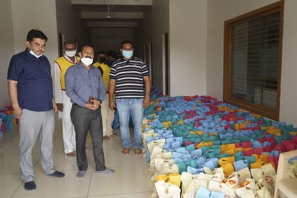 BAPS Community Services During the Coronavirus Pandemic, Modasa