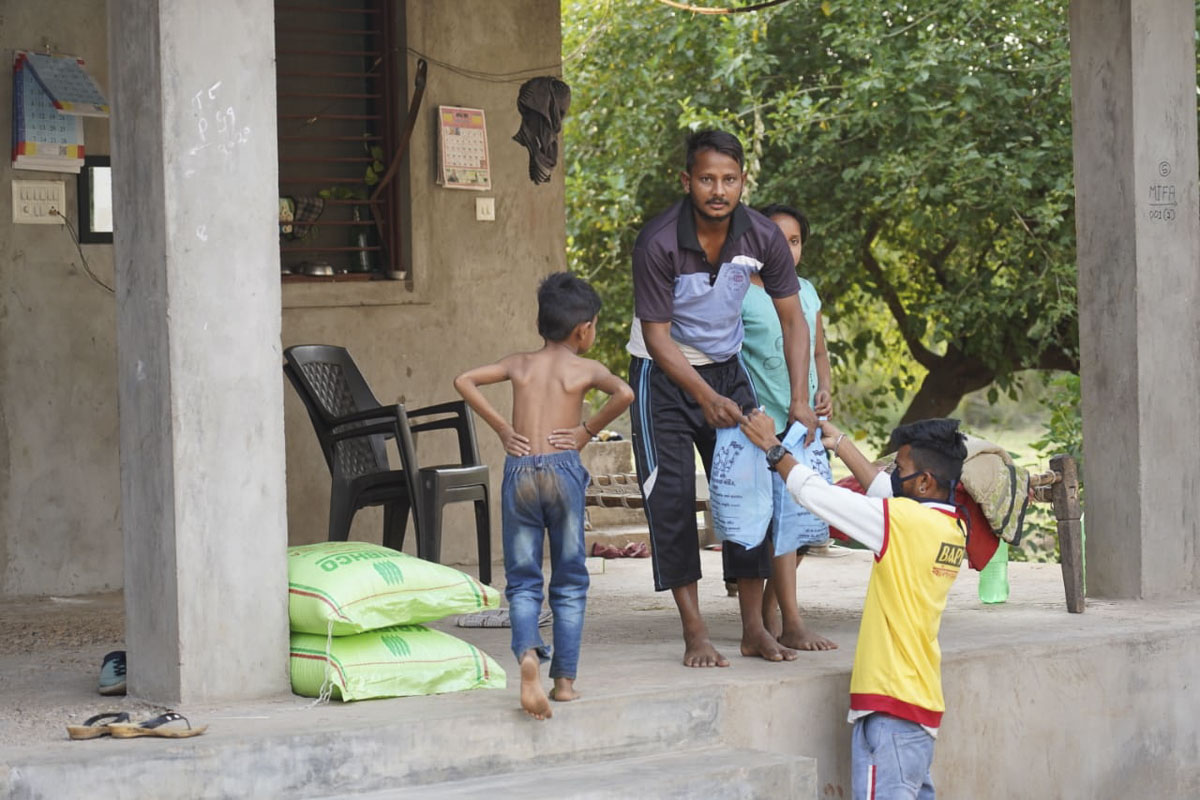 BAPS Community Services During the Coronavirus Pandemic, Modasa