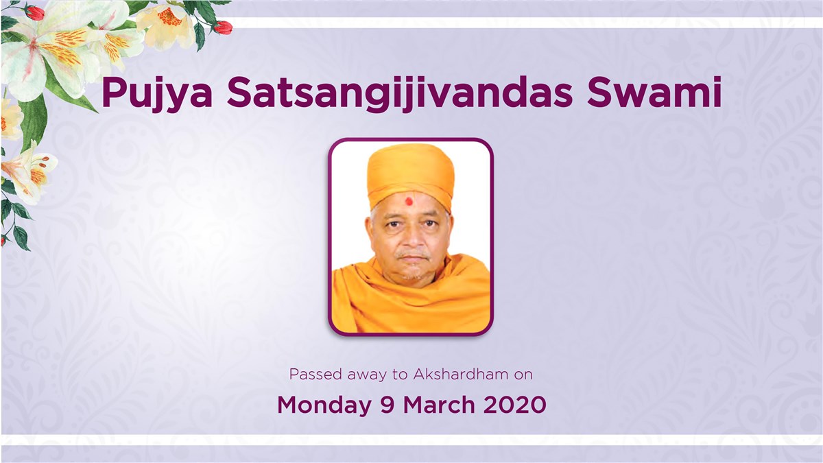 Swamis and devotees also offered their respects to four BAPS swamis who had recently passed away