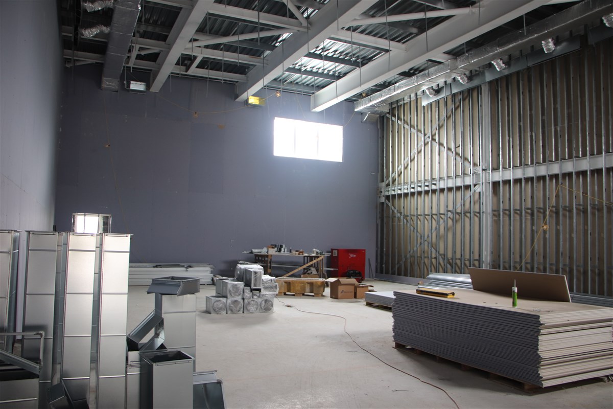 The various halls are nearing completion