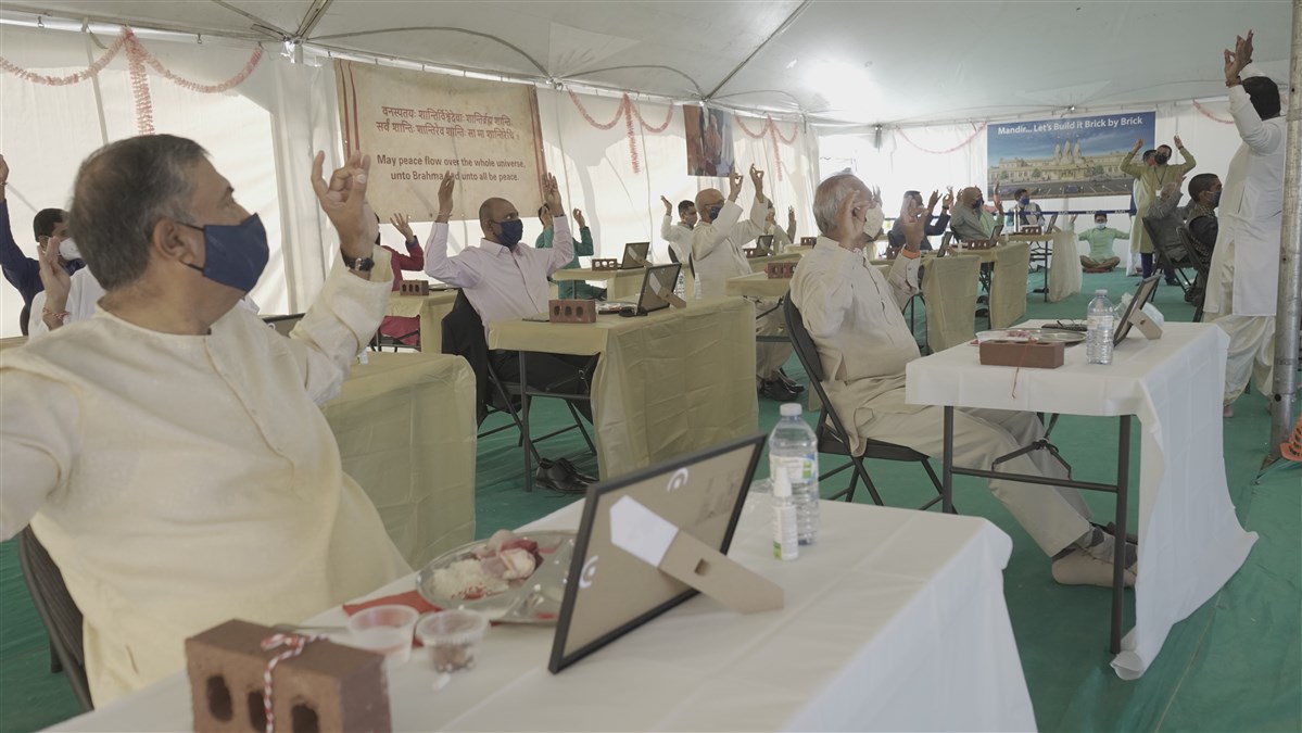 Shilanyas Vidhi at mandir site, Calgary
