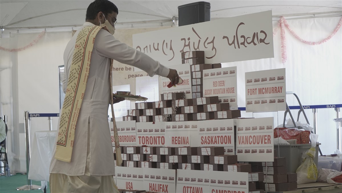 Shilanyas Vidhi at mandir site, Calgary