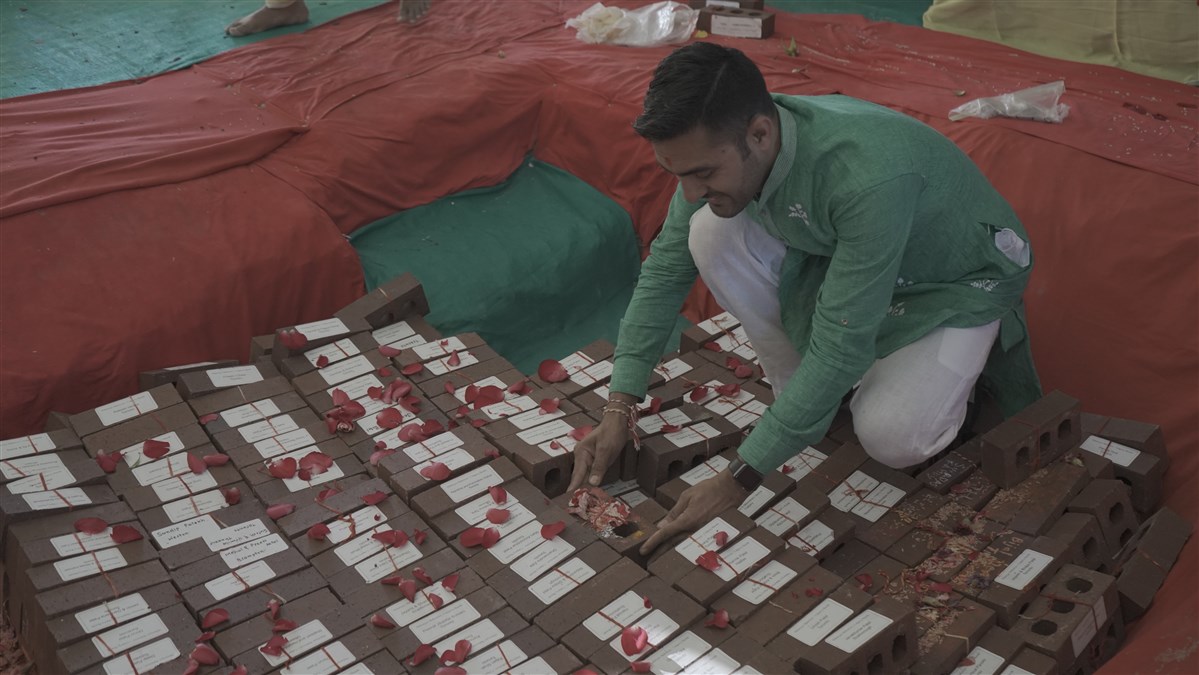 Shilanyas Vidhi at mandir site, Calgary