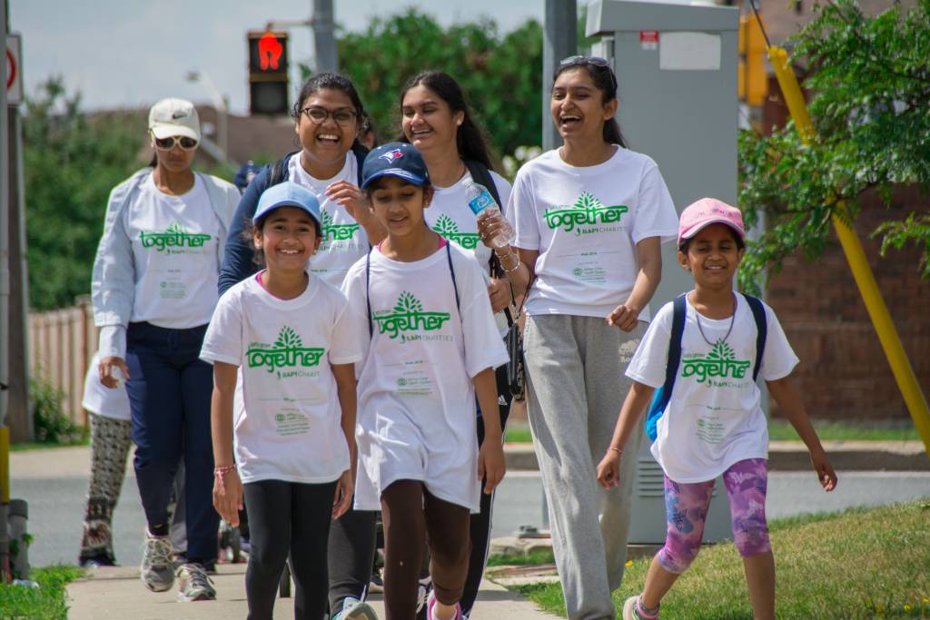 Devotees during a walkathon to promote environmental awareness, Canada