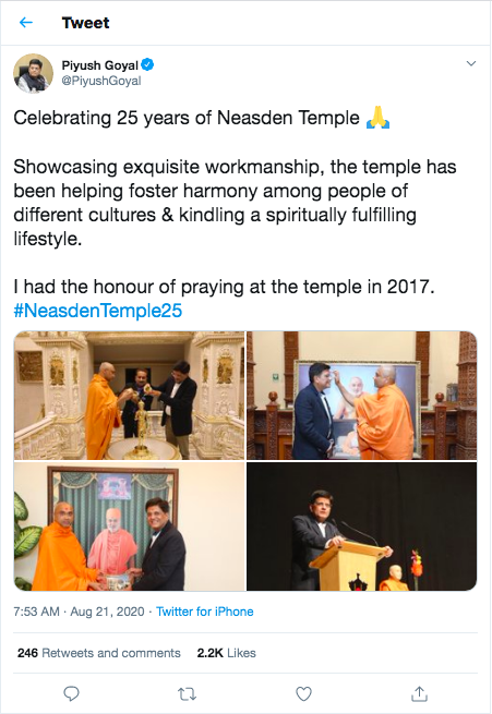 Piyush Goyal, Minister of Railways and Commerce & Industry; Deputy Leader of the Rajya Sabha, India