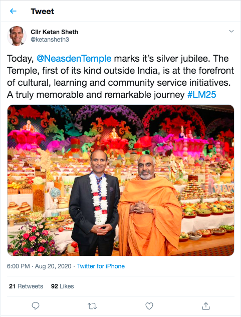 Ketan Sheth, Councillor for Tokyngton, Wembley Hill & Wembley Park