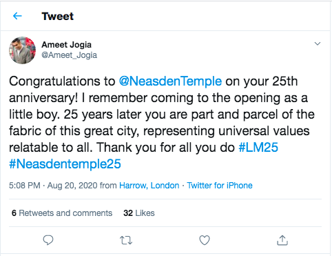 Ameet Jogia, Councillor for Canons, Harrow