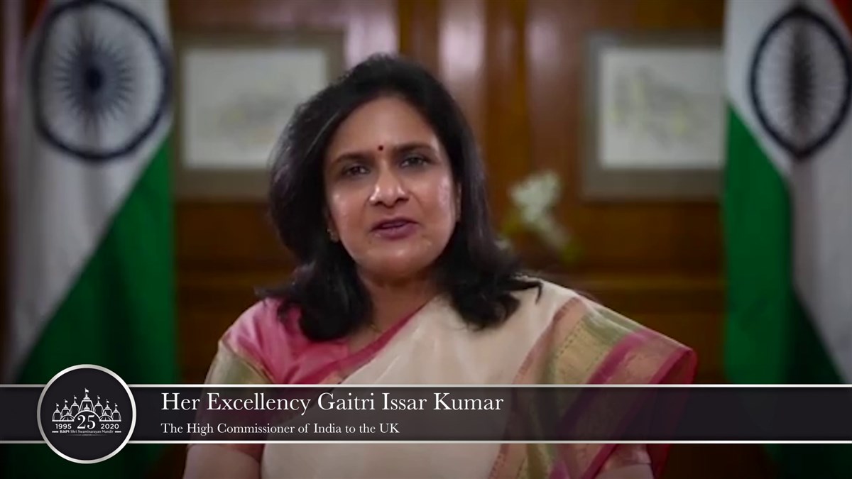 In a personal message, Indian High Commissioner Gaitri Issar Kumar shares why she is "proud" of this "marvel in this modern age" and "a monument to the success of your community"
