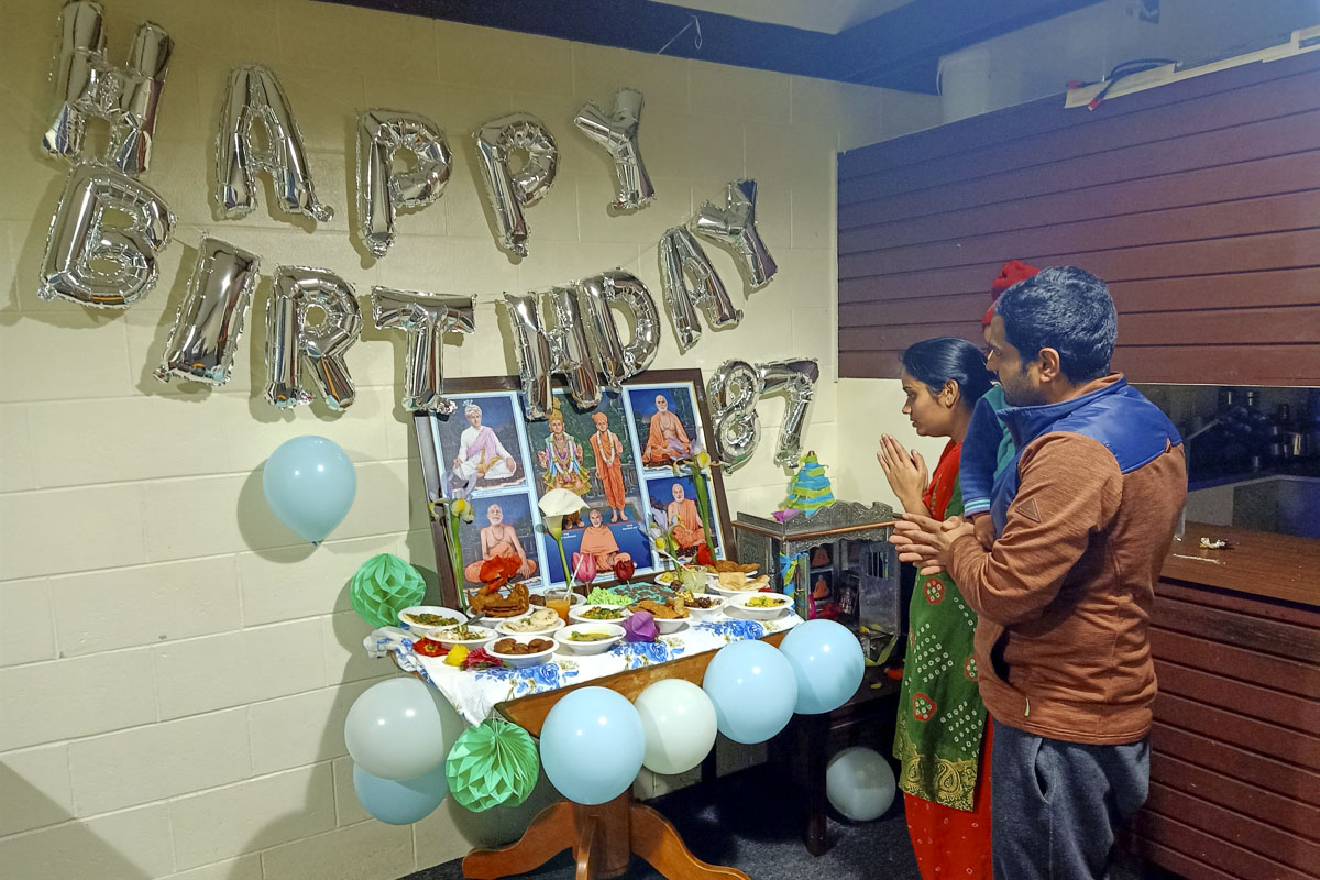 HH Mahant Swami Maharaj's 87th Birthday Celebration, Wellington