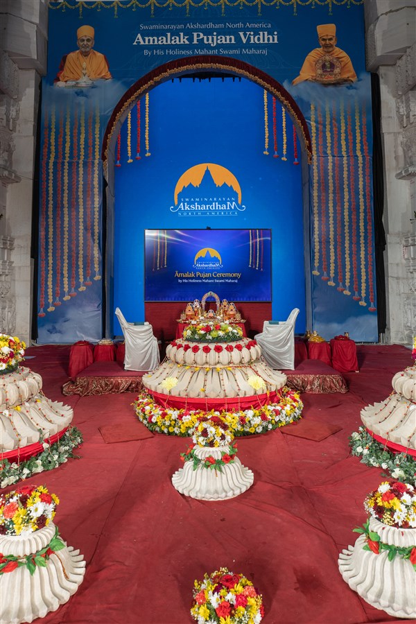 Amalak Pujan at Swaminarayan Akshardham, Robbinsville, NJ, USA