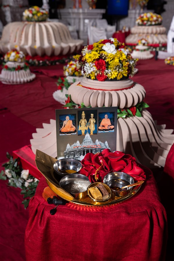 Amalak Pujan at Swaminarayan Akshardham, Robbinsville, NJ, USA
