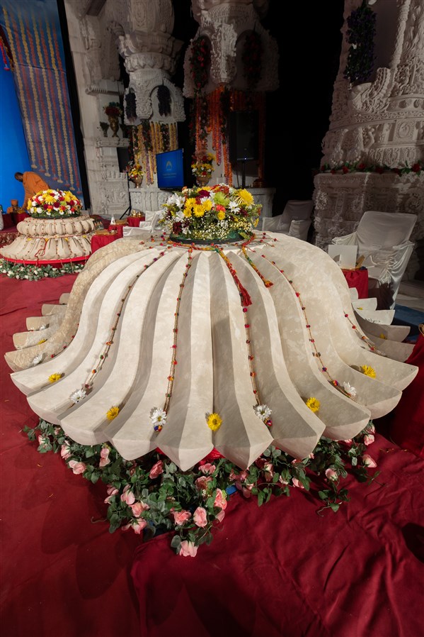 Amalak Pujan at Swaminarayan Akshardham, Robbinsville, NJ, USA