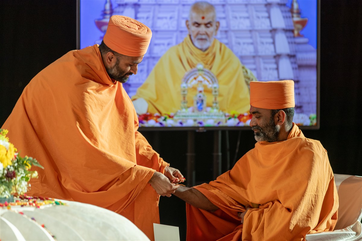 Amalak Pujan at Swaminarayan Akshardham, Robbinsville, NJ, USA