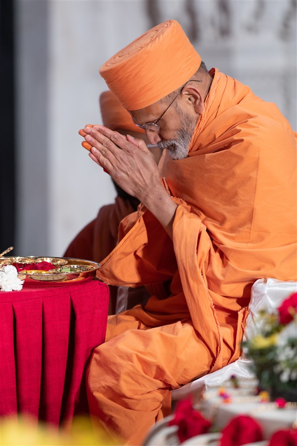 Amalak Pujan at Swaminarayan Akshardham, Robbinsville, NJ, USA