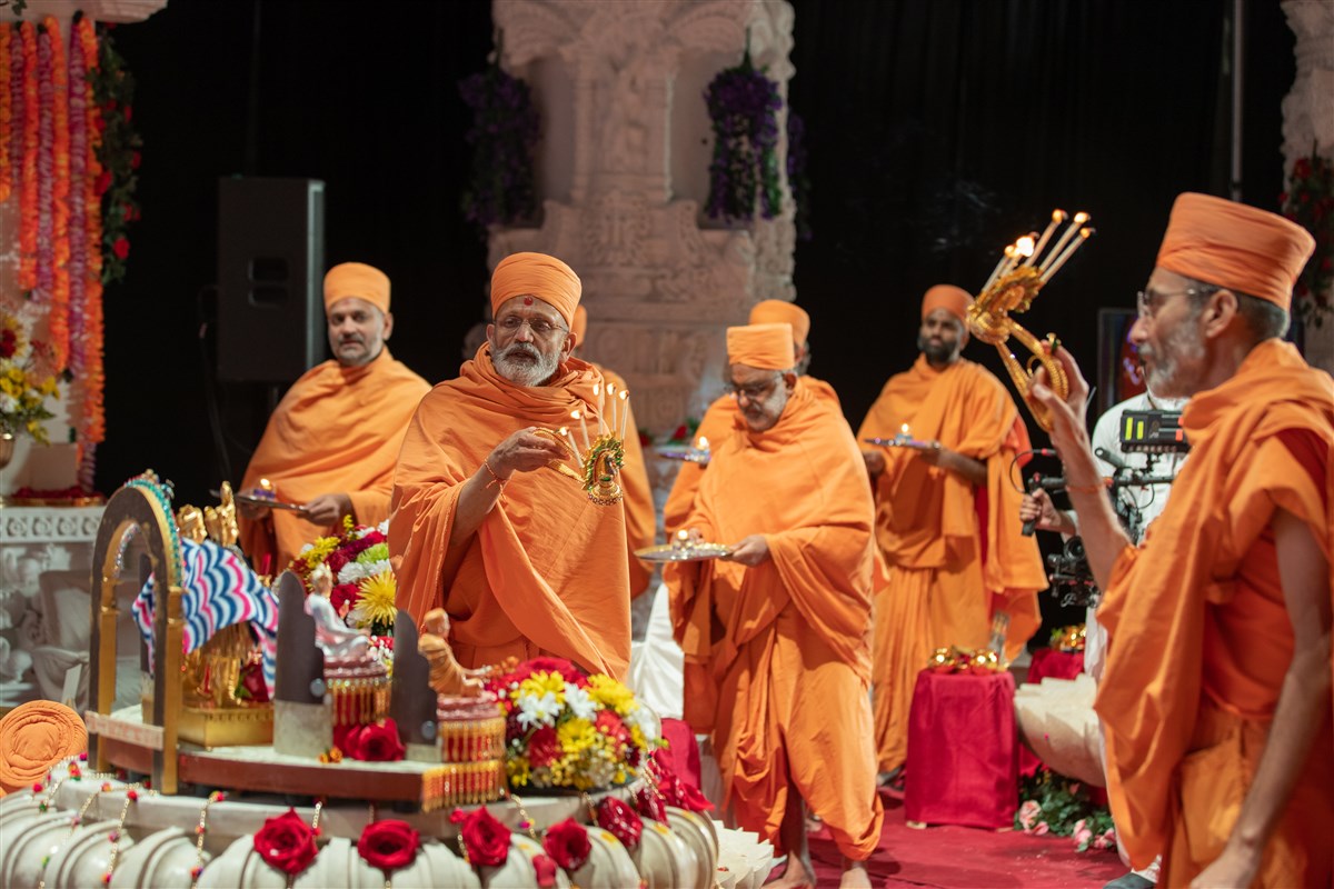 Amalak Pujan at Swaminarayan Akshardham, Robbinsville, NJ, USA