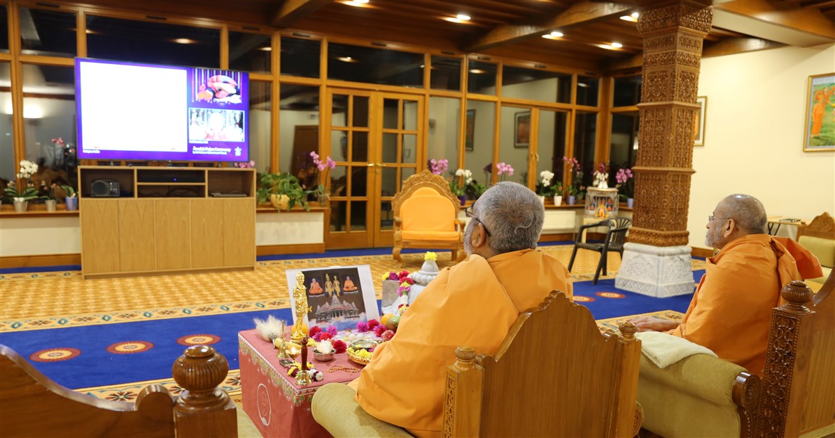 Amalak Pujan at BAPS Shri Swaminarayan Mandir, London, UK