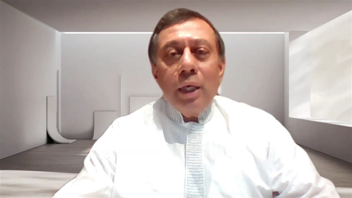 Dr Mayankbhai Shah, also a trustee of BAPS UK, elaborated upon the community outreach activities of 2020 and plans for the year ahead