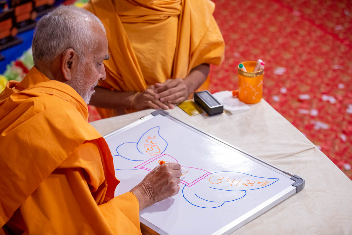 Swamishri draws the essence of shlok 11
