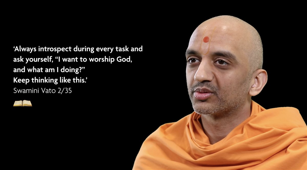 Yogananddas Swami emphasised the importance of daily introspection
