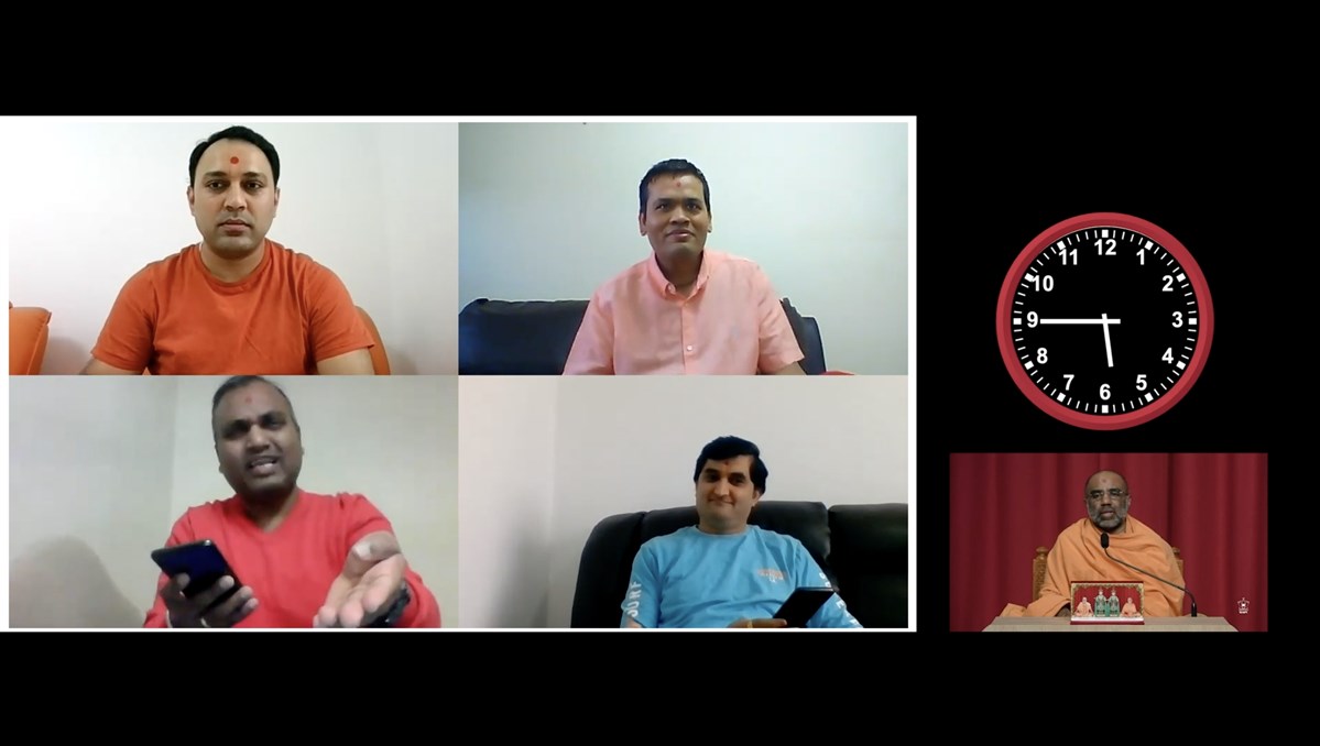 Yuvaks presented a skit revealing the lack of vivek when speaking during sabha