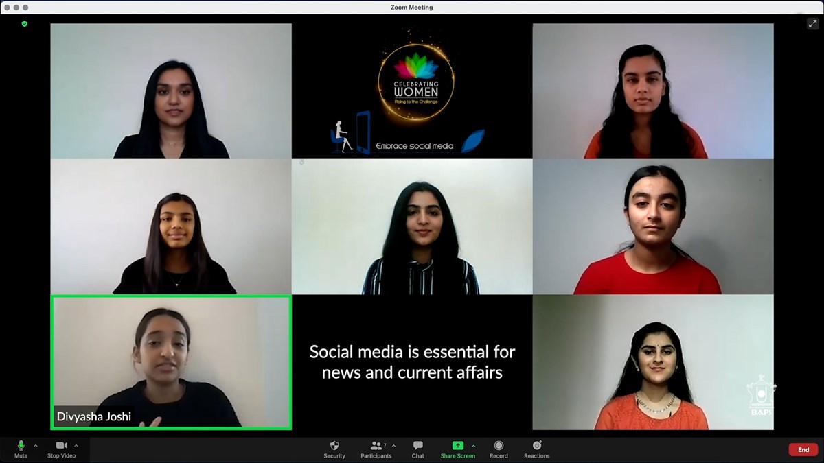 Young women discussed the benefits and risks of social media