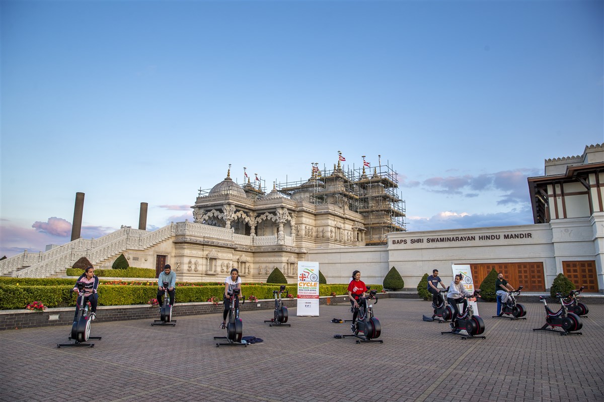 The event helped raise funds for BAPS’s Covid relief work on the frontline in India