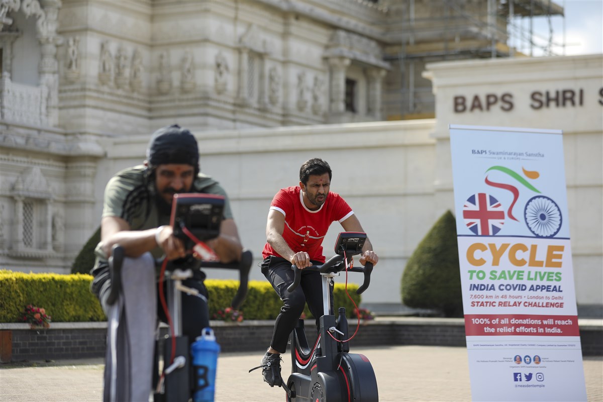 For the serious riders, it was a gruelling challenge, each setting personal targets to cover within their allotted time