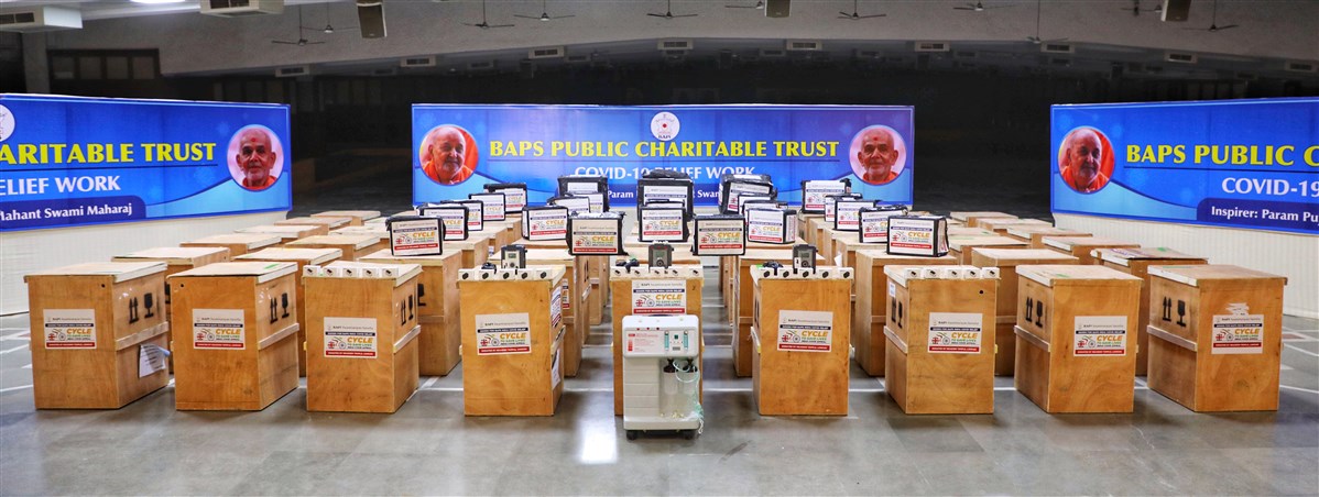 The medical supplies reached Ahmedabad on Thursday 6 May 2021, while the oxygen concentrators arrived the following day, on Friday 7 May 2021