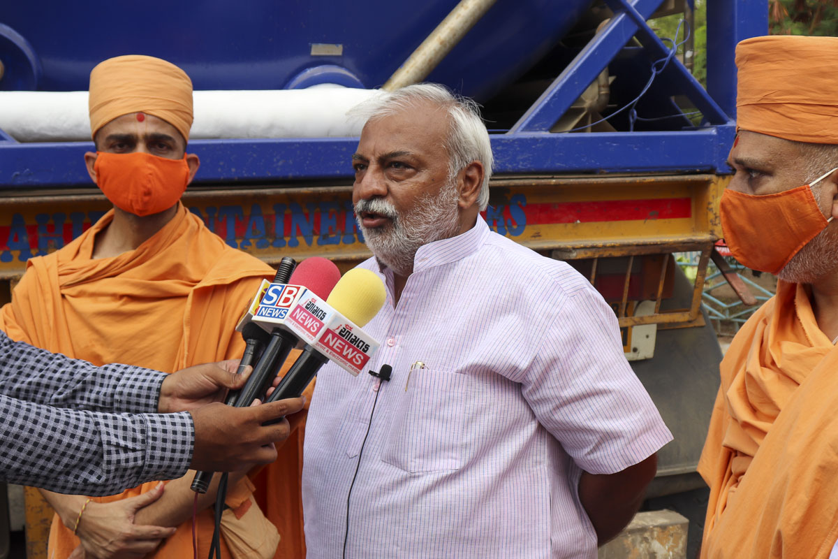 A community leader expresses his gratitude