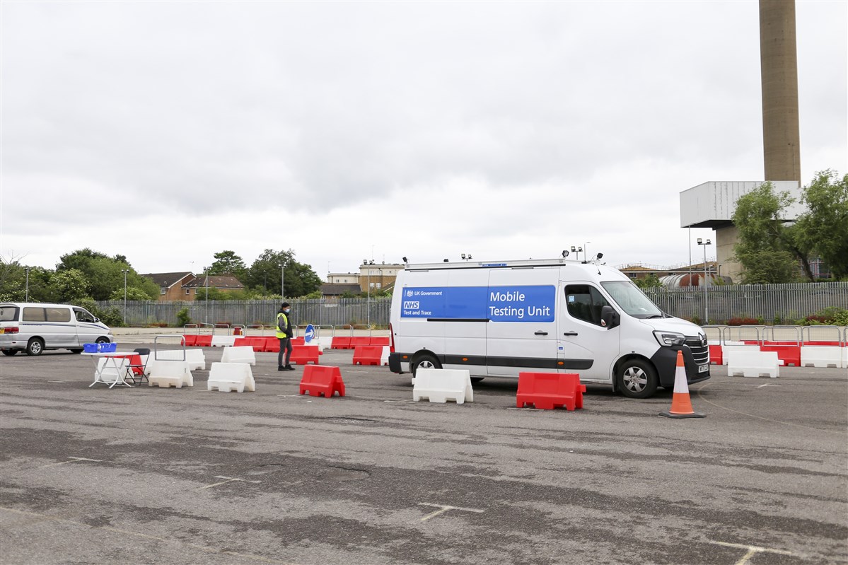 A mobile clinical laboratory to process the Covid test samples has been operating at the Mandir since December 2020