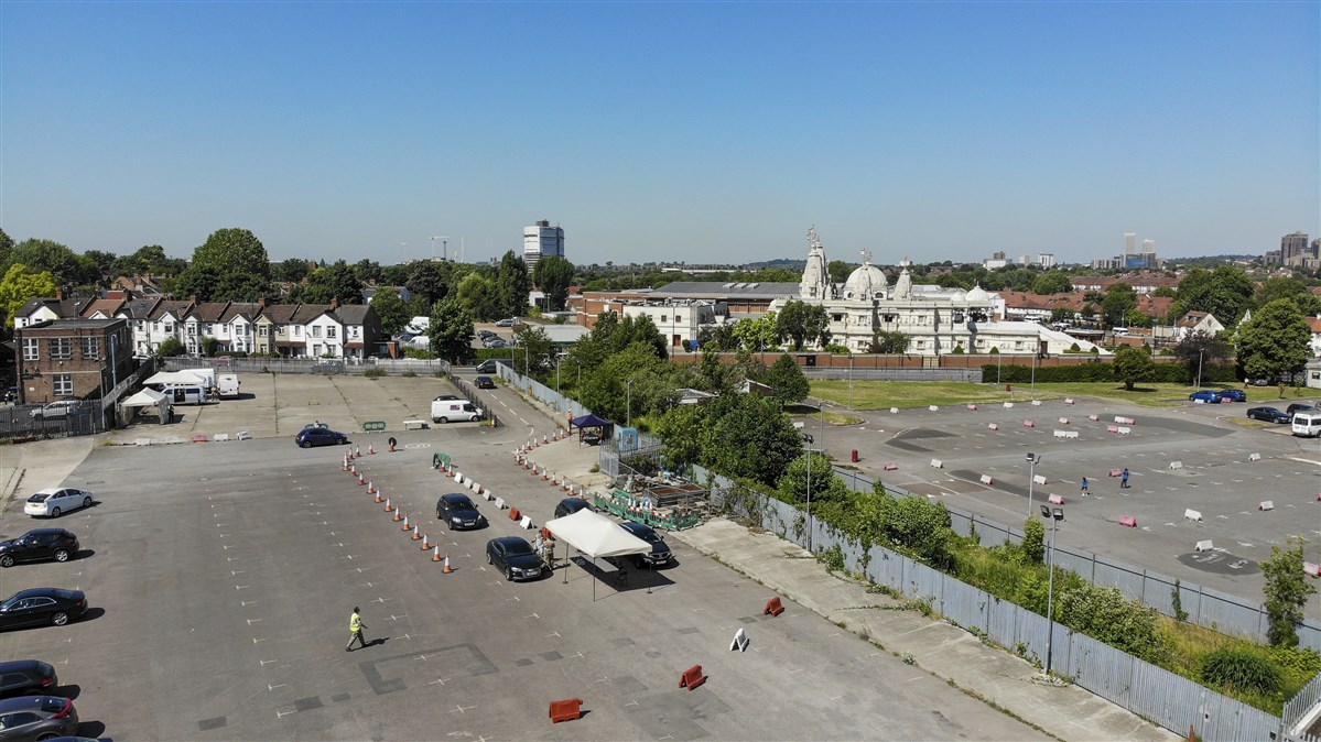 The Mandir has also provided its car park facility since June 2020 to perform Covid-19 antigen testing 