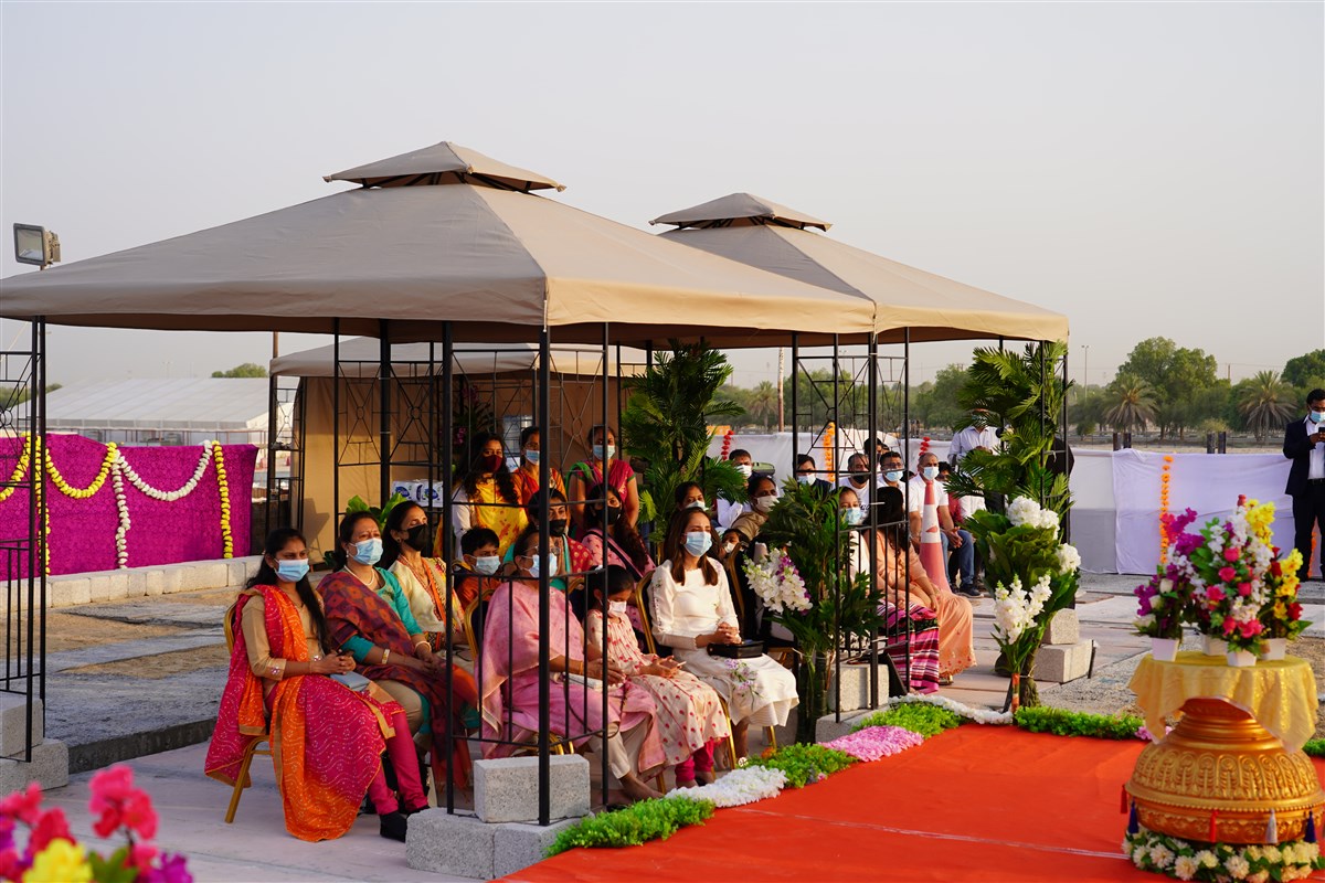 Devotees during the rituals
