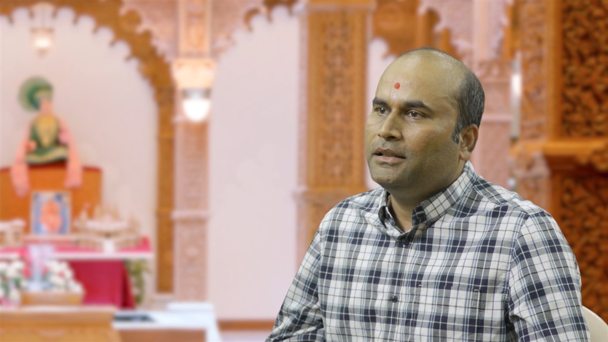 Kalpeshbhai Patel reflects on how the mandir has transformed many like him from a person that could not be improved in any manner into a good father, husband, and human being.