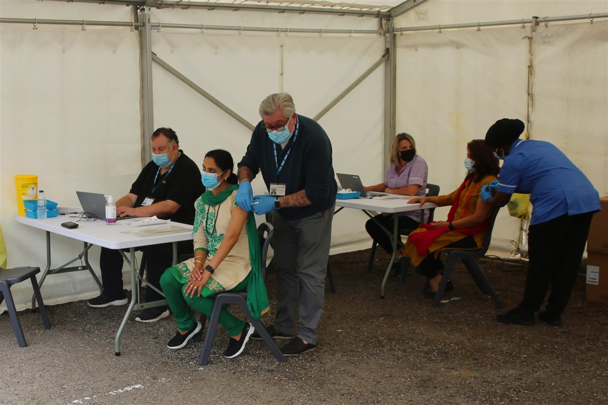 Pop-up Covid-19 Vaccination Clinic, Chigwell, UK