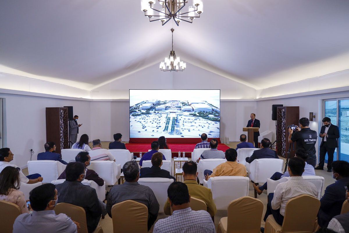 Gujarat State Delegation Visit BAPS Hindu Mandir, Abu Dhabi, UAE