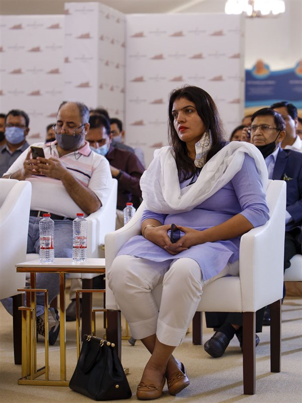 Gujarat State Delegation Visit BAPS Hindu Mandir, Abu Dhabi, UAE