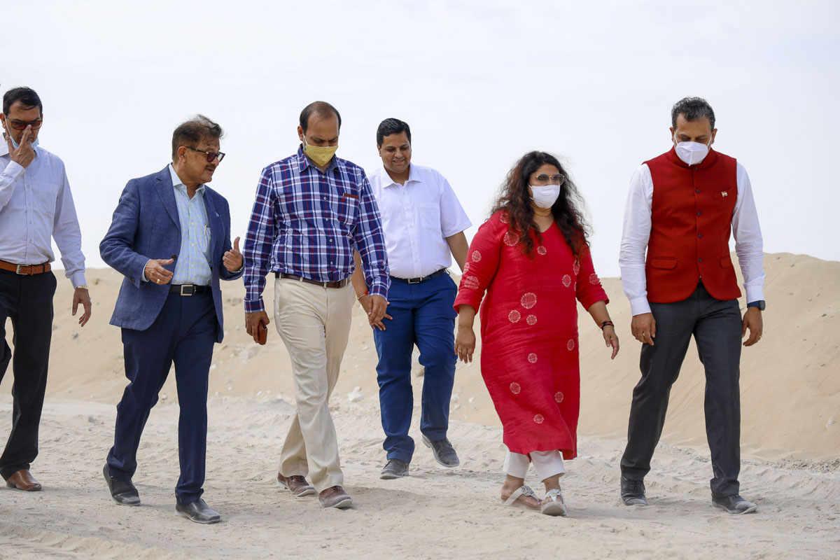 Gujarat State Delegation Visit BAPS Hindu Mandir, Abu Dhabi, UAE