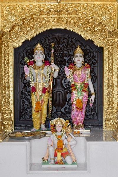  Thal offered to Shri Sita-Ram and Shri Hanumanji 