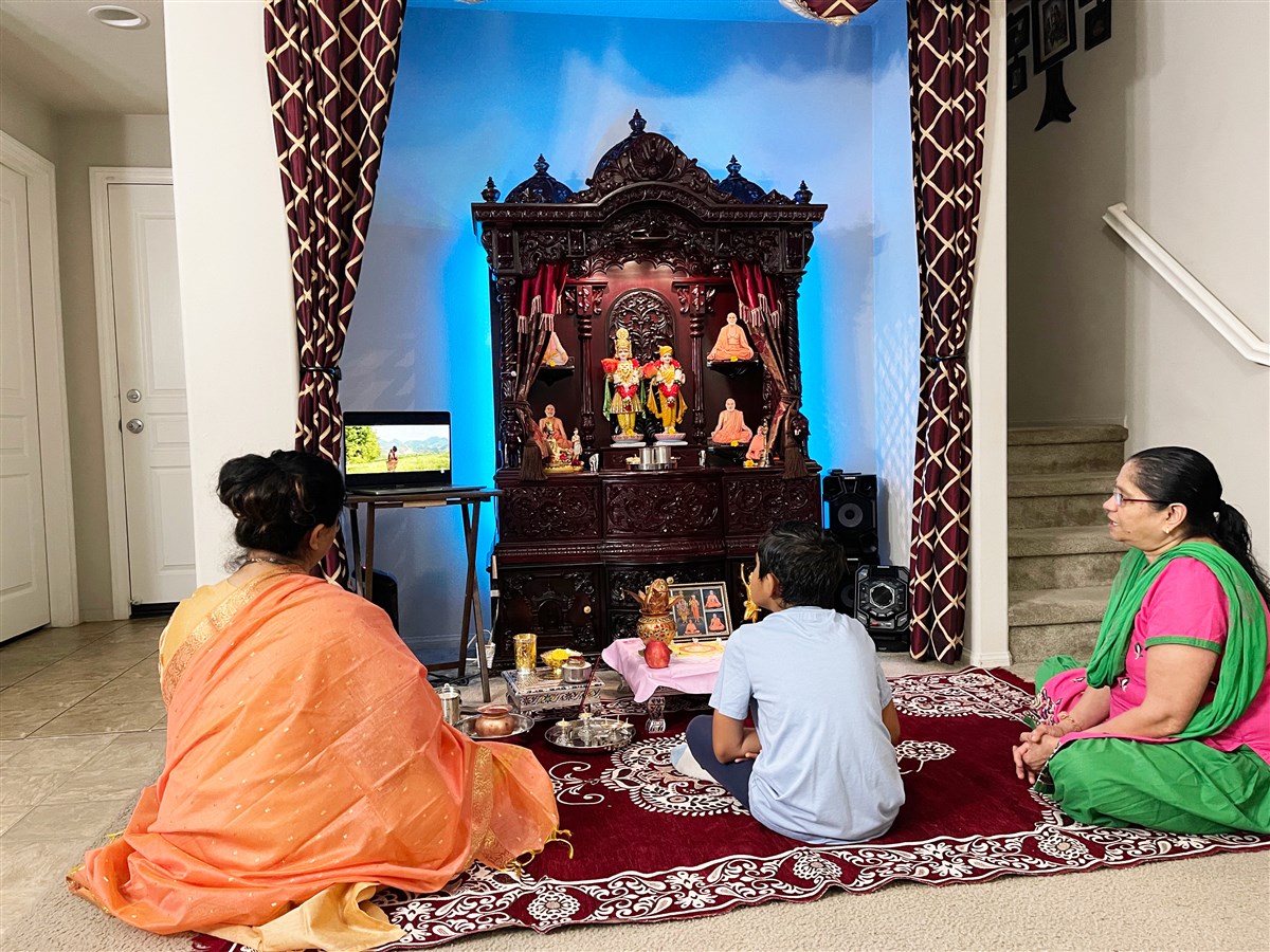 Pujan at home  by devotees