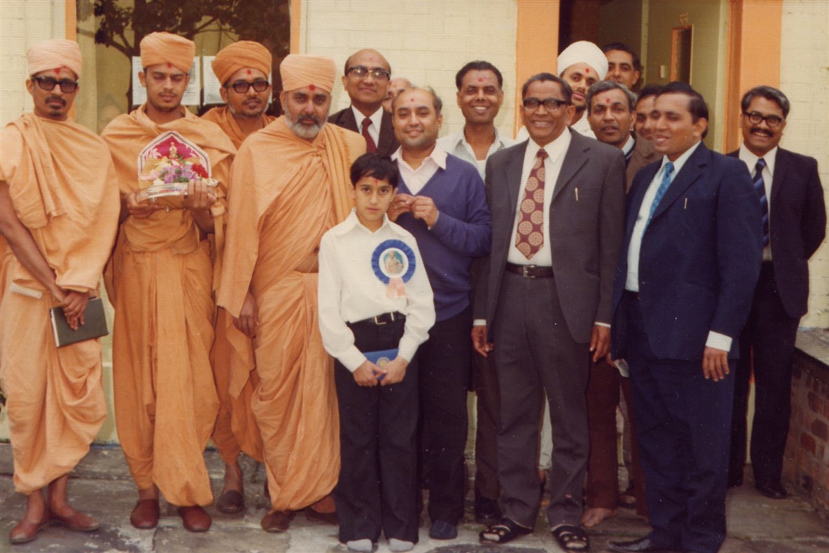 Pramukh Swami Maharaj first graced Ashton-under-Lyne in 1974