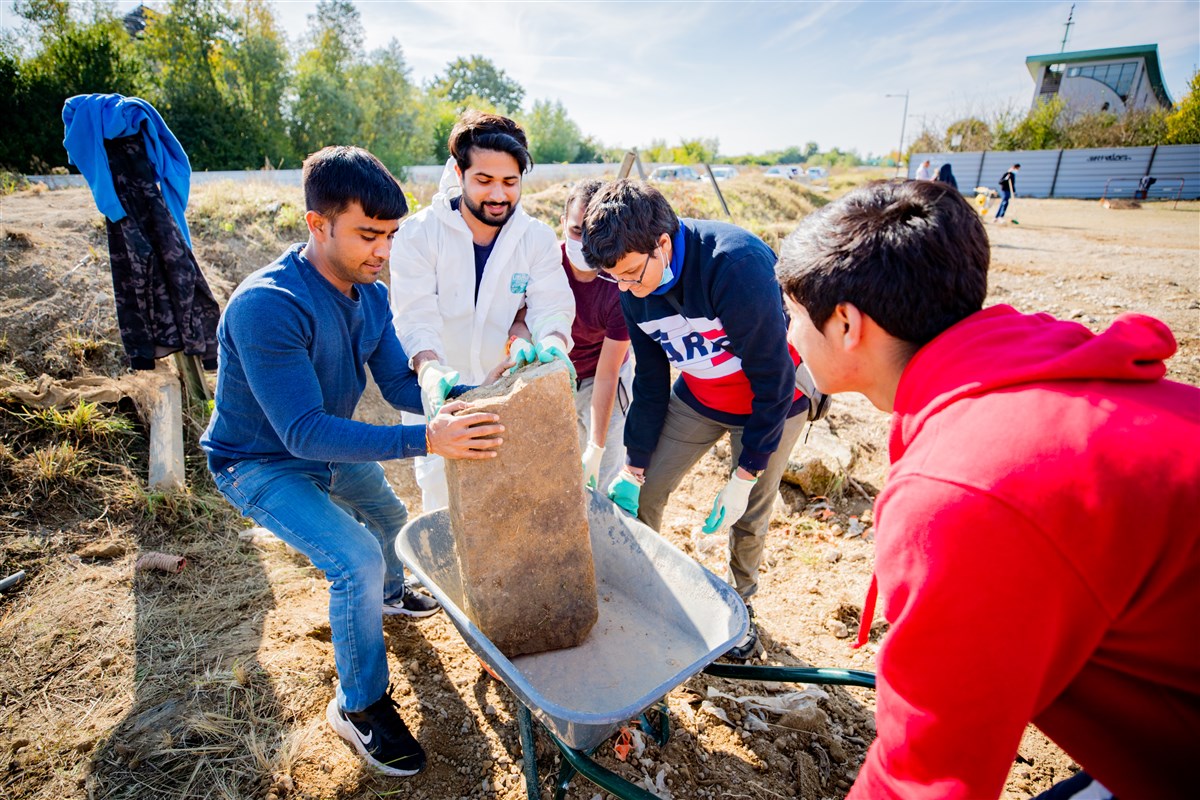 More than 70 volunteers from across Europe had gathered to help prepare for the event