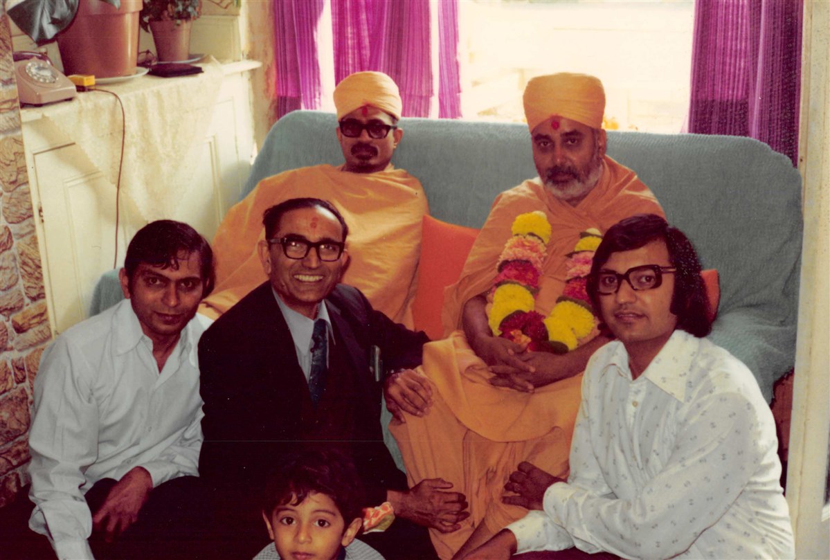 Pramukh Swami Maharaj blessed several devotees’ homes during his visit in 1974