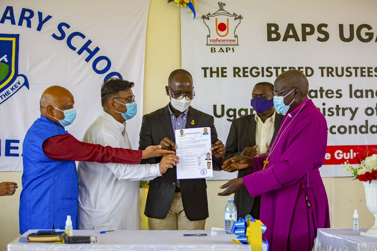 BAPS Uganda Donates Land to Gulu Senior Secondary School, Gulu