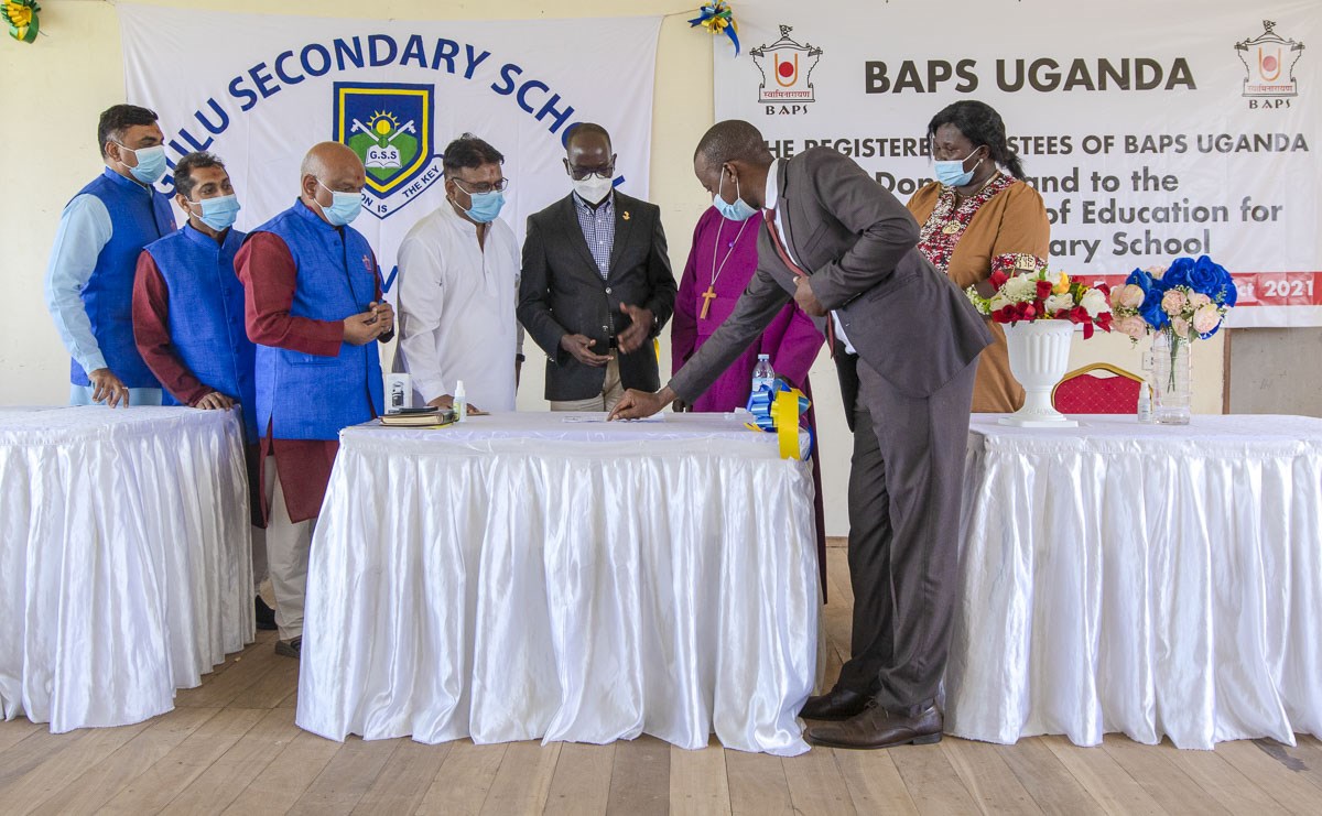 BAPS Uganda Donates Land to Gulu Senior Secondary School, Gulu